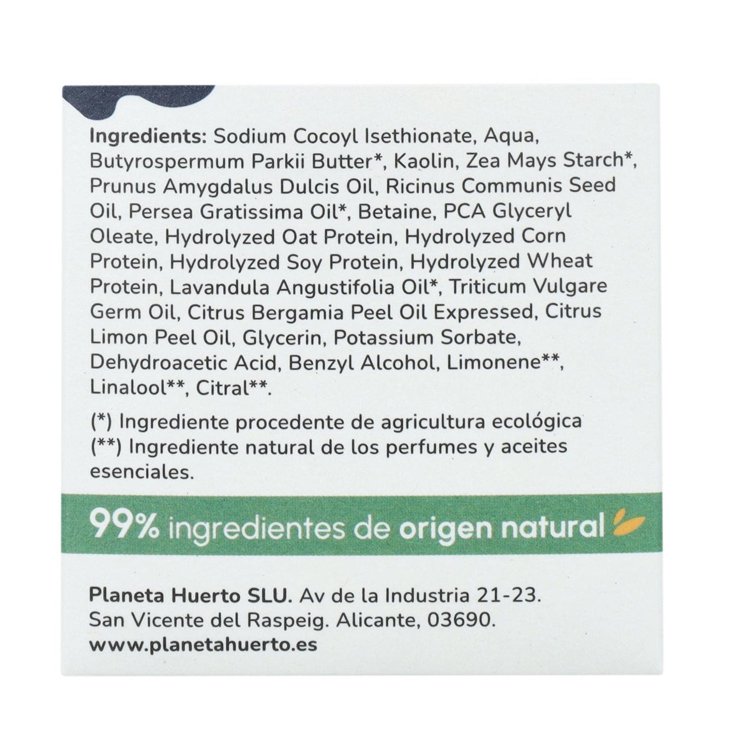 Stały szampon Curly Method z hydrolizowaną proteiną Planeta Huerto 85 g