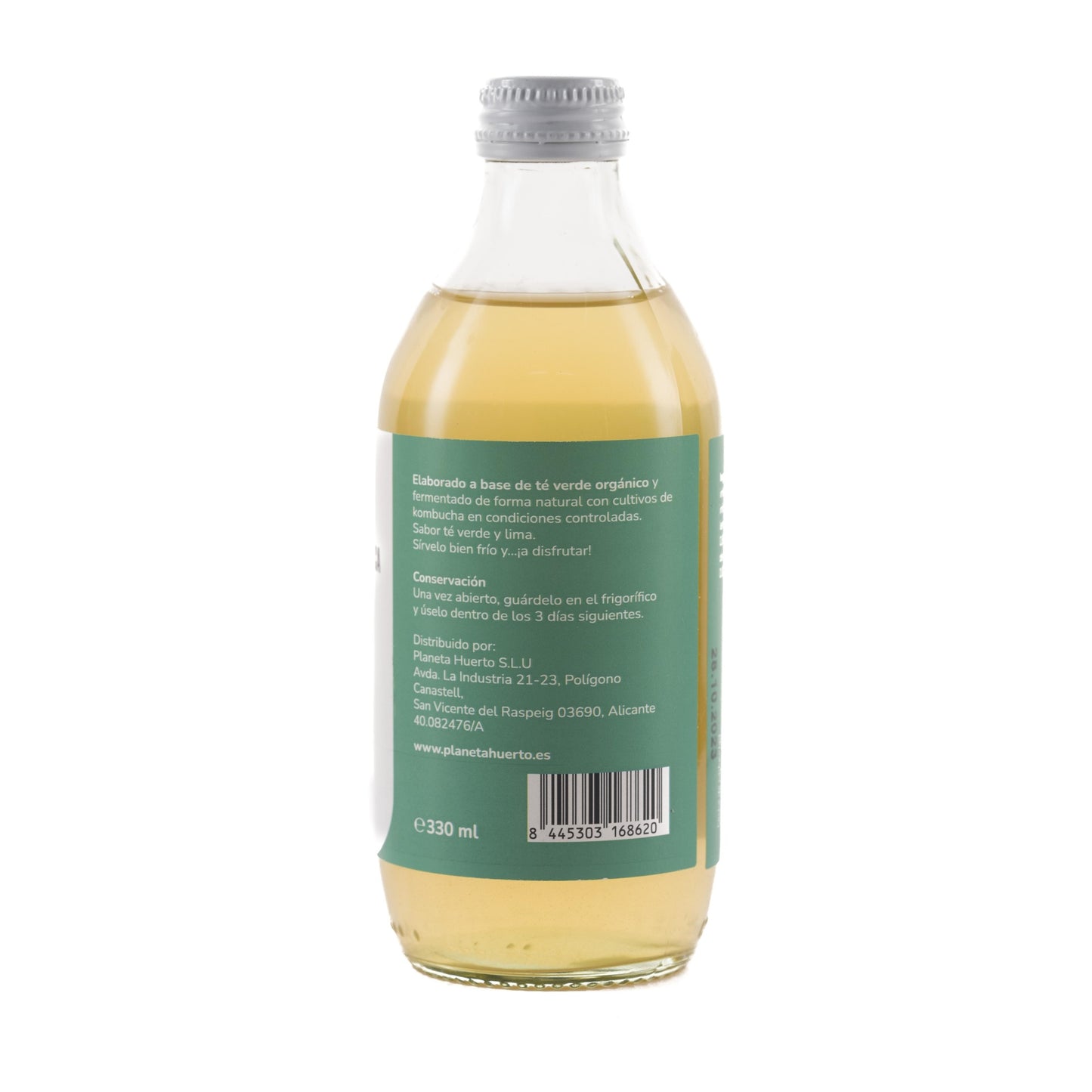Kombucha ECO tè verde e lime Planeta Huerto 330 ml