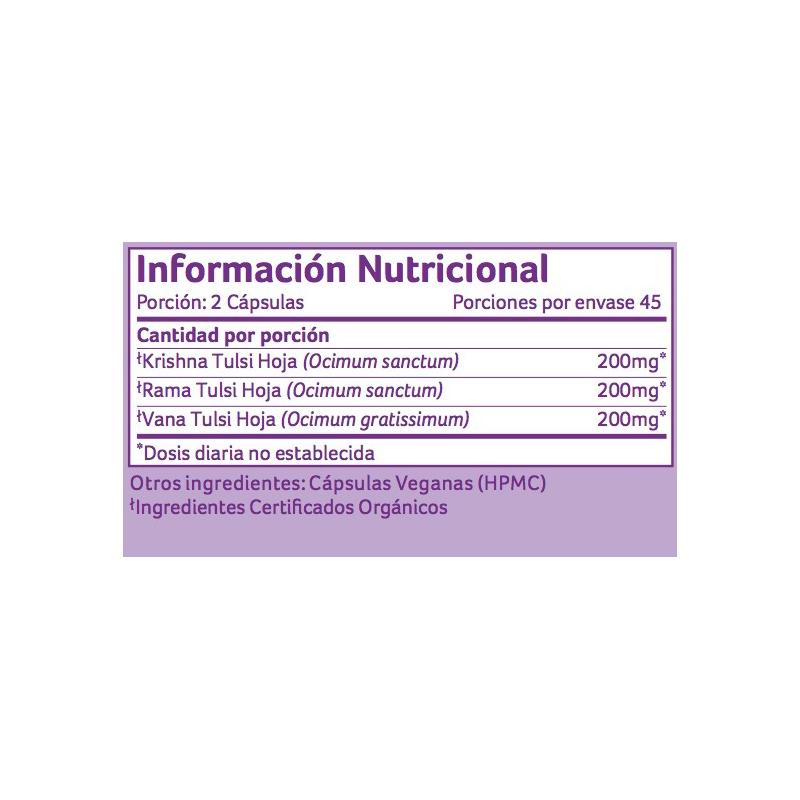 Tulsi Organic India 90 gélules