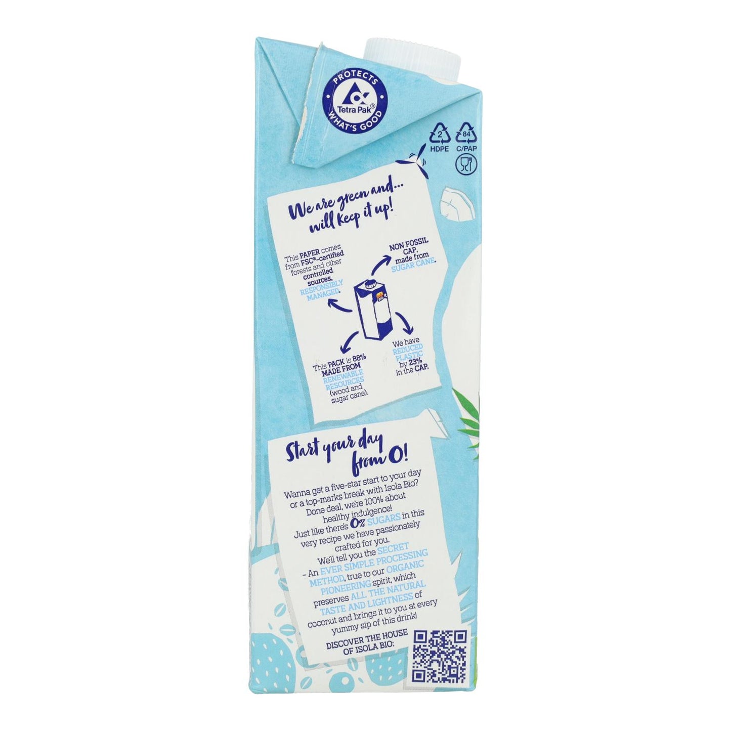 Isola Bio Organic Unsweetened Coconut Drink 1L