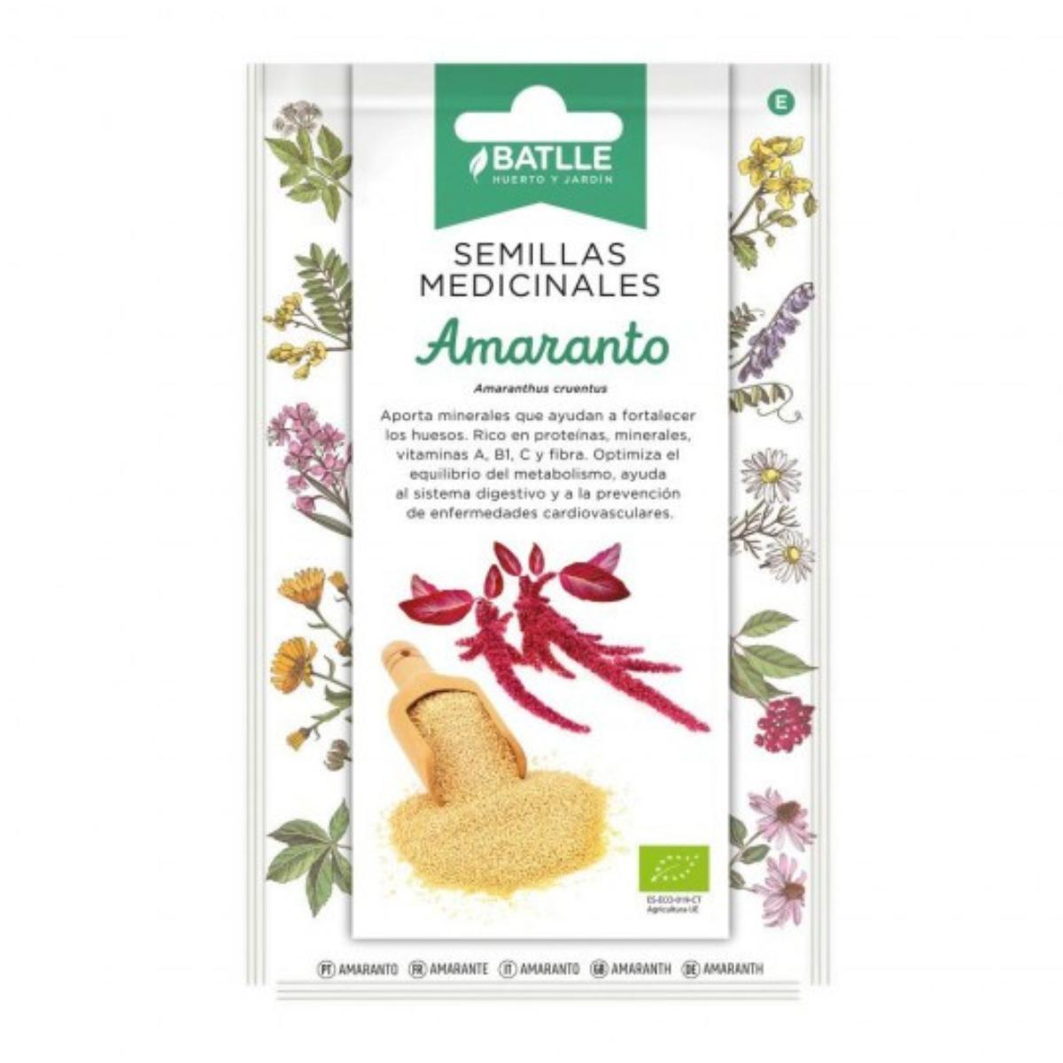 Organic red amaranth seeds Batlle