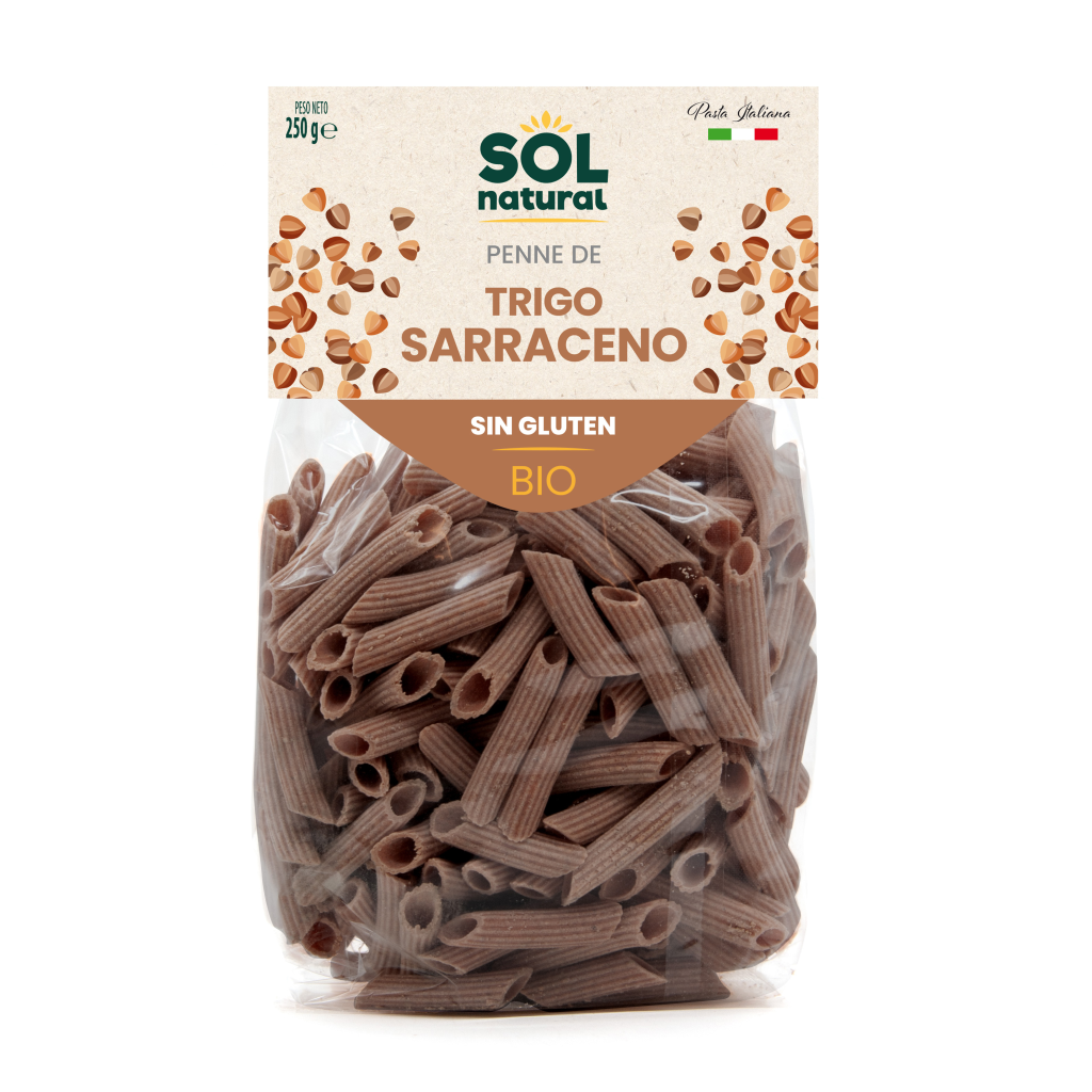 Makaron penne z pszenicy gryczanej bezglutenowy BIO Sol Natural 250 g