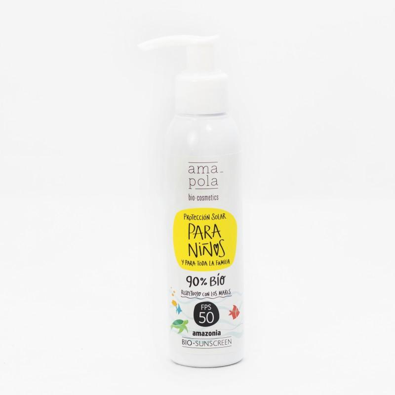 Zonnebrandcrème voor kinderen SPF 50 Amazonia Amapola 125 ml