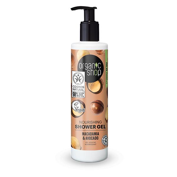 Närande duschgel Macadamia Avokado Organic Shop 280 ml