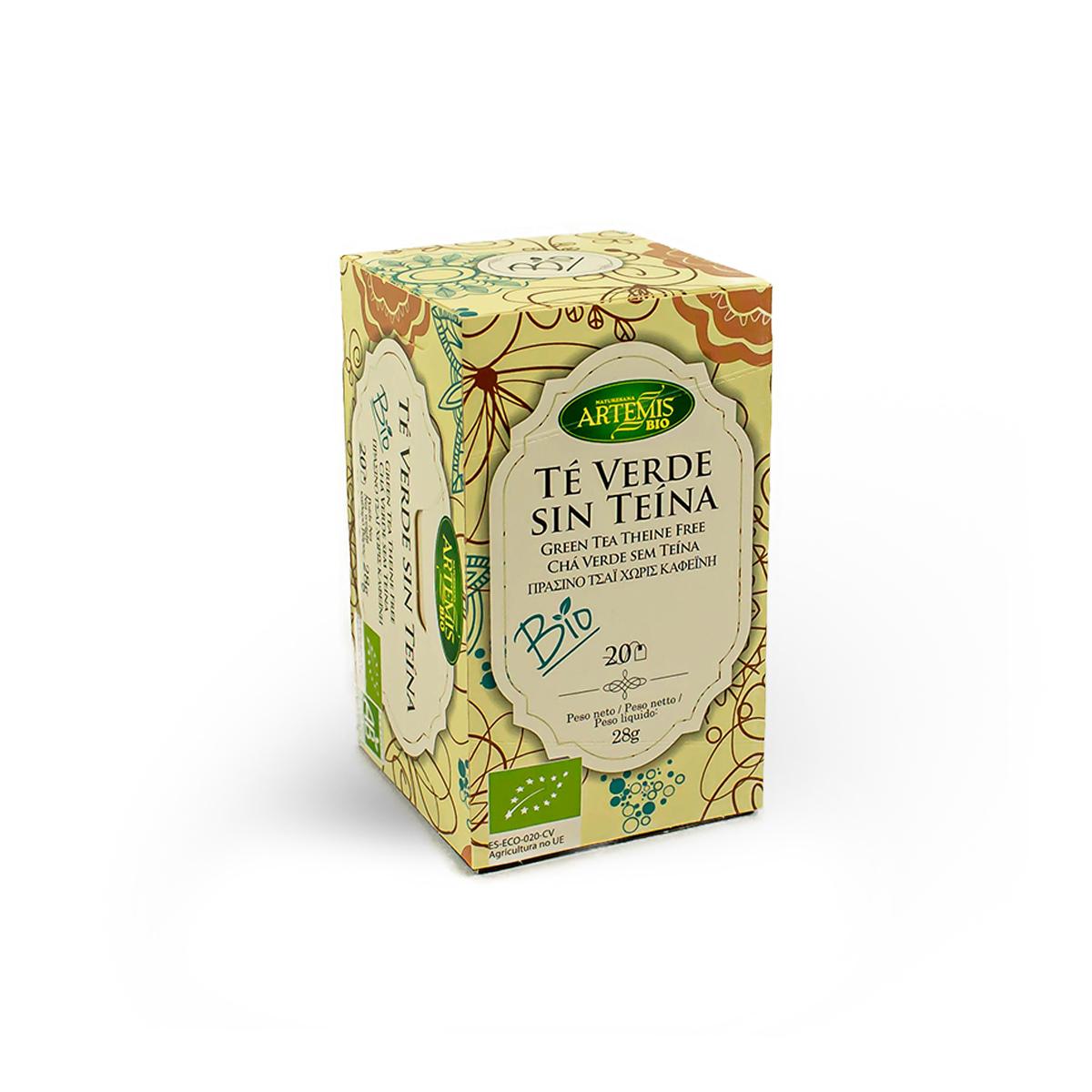 Thé vert sans théine Artemis, 20 sachets