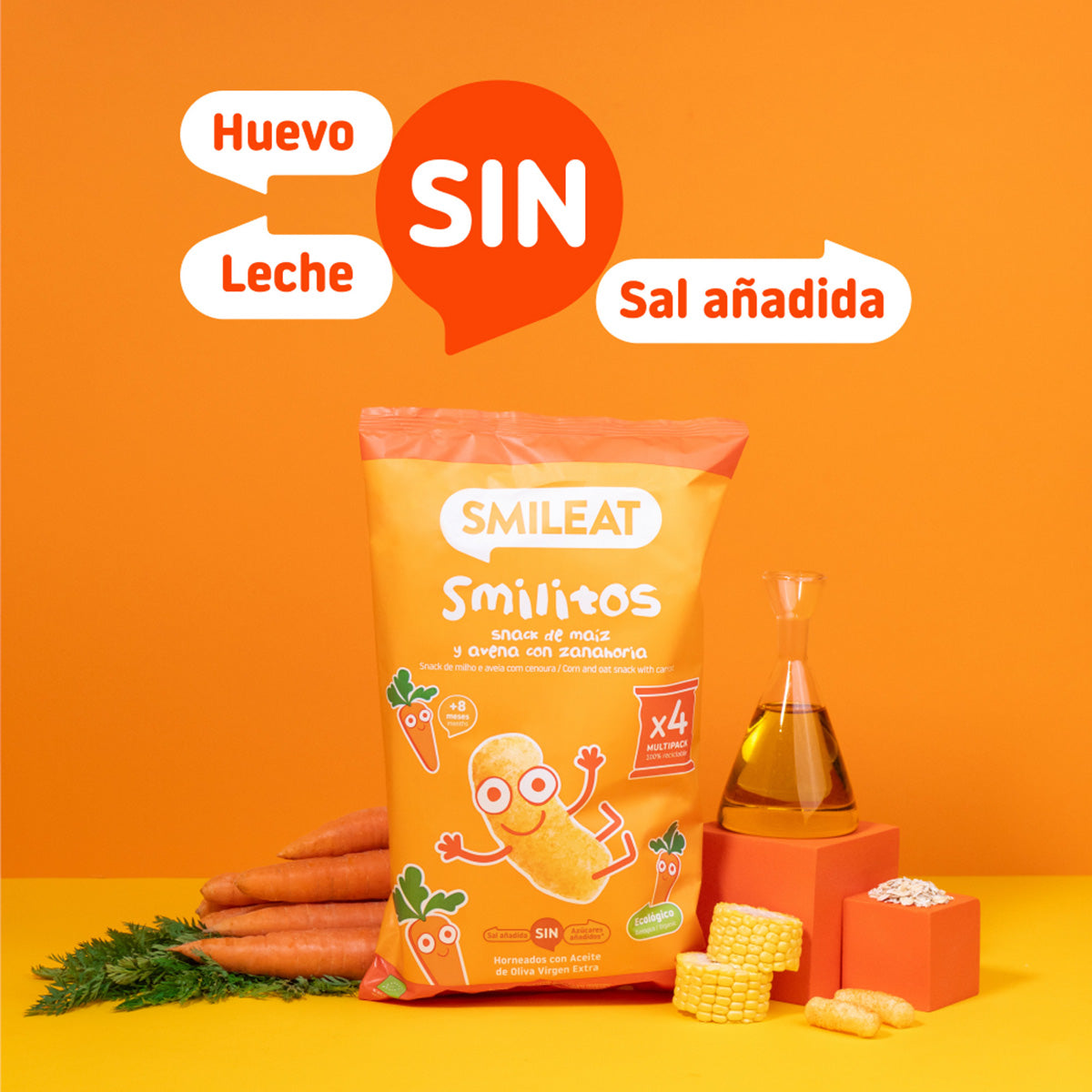 Smileat Organic Smilitos Mix Pack, 4 bags