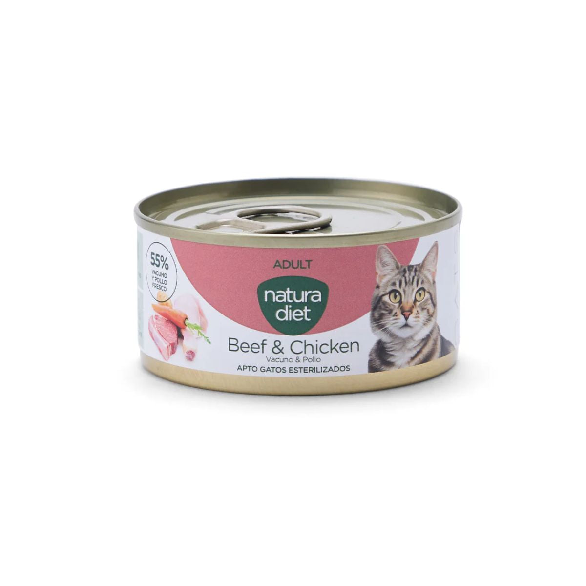 Natura Diet Cat Dose Rind und Huhn 85 g Nassfutter für Katzen