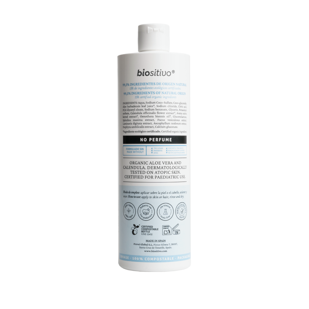 Confezione da 6 gel doccia e shampoo per bambini Biositivo, 500 ml