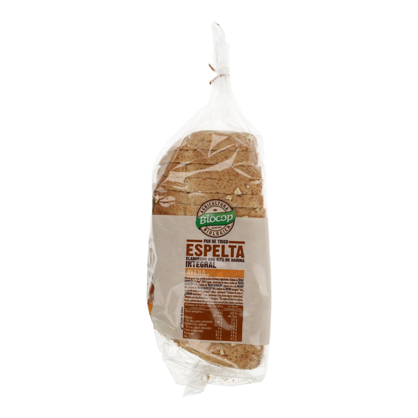 Biologisch volkoren spelt- en havermoutbrood Biocop 400 g