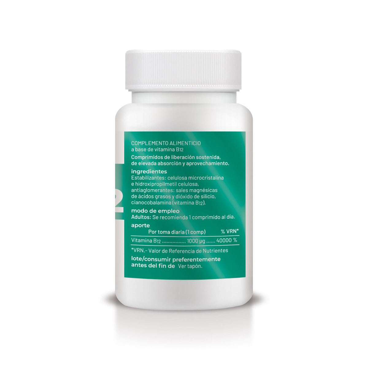 Vitamina B12 a rilascio prolungato, Soria Natural, 60 compresse