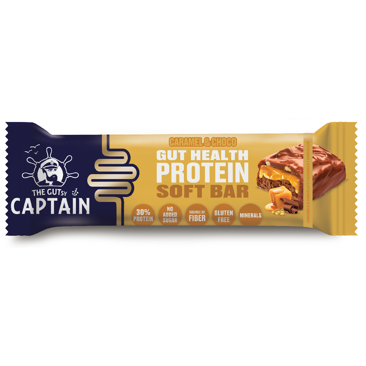 Batony karmelowo-czekoladowe Gutsy Captain 45 g