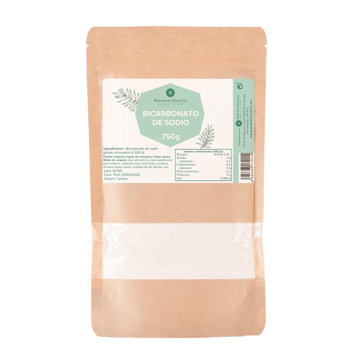 Bicarbonato di sodio alimentare Planeta Huerto 750 g