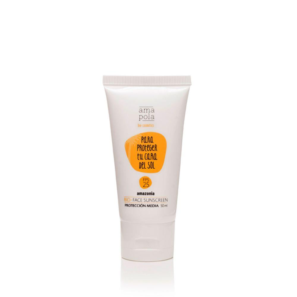 Zonnebrandcrème voor het gezicht SPF 25 Amazonia Amapola 50 ml