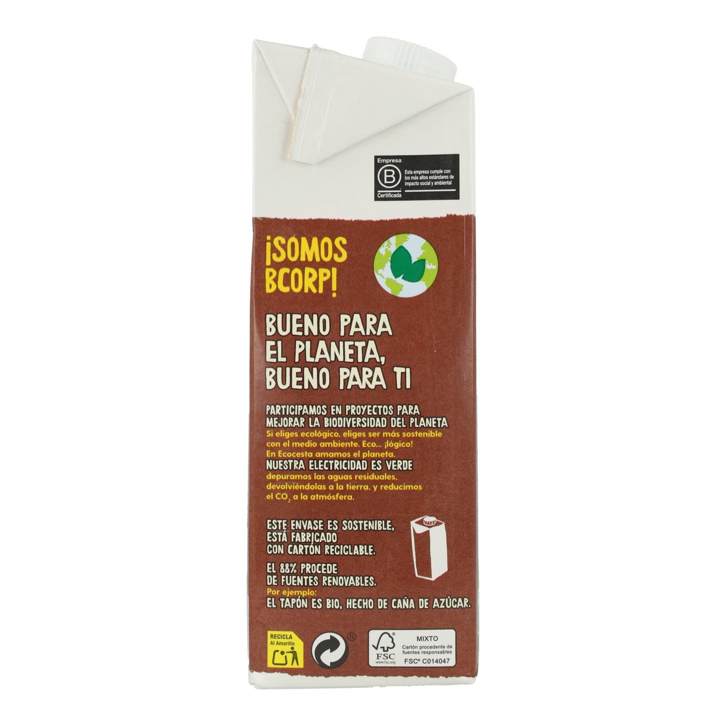 Bevanda vegetale di avena con cacao biologico, 1L Ecocesta