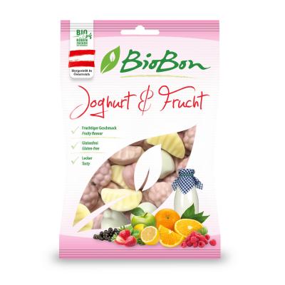 BioBioBon ekologiska yoghurt- och fruktgummibonbons 100 g