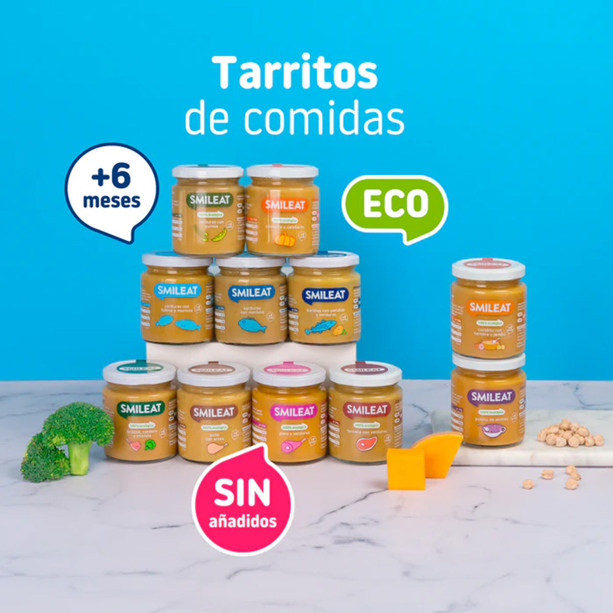Pakket 12x biologisch potje kalkoen en groenten +6 maanden Smileat, 230 g