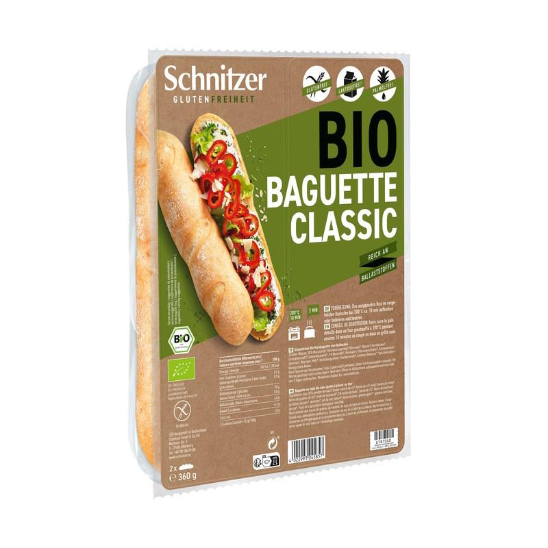 Klassisches Bio-Baguette, glutenfrei Schnitzer 360 g