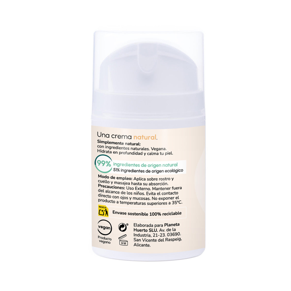Pack facial moisturiser + micellar water Planeta Huerto