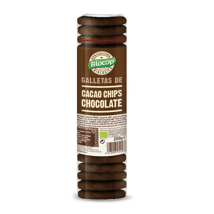 Kakaokakor med chokladbitar Bio Biocop 250 g