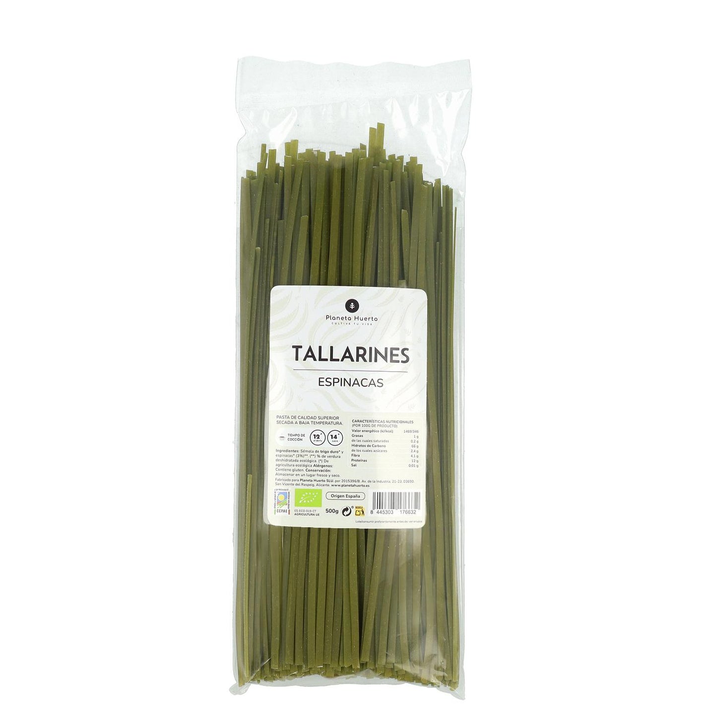 Tagliatelle agli spinaci ECO Planeta Huerto 500gr