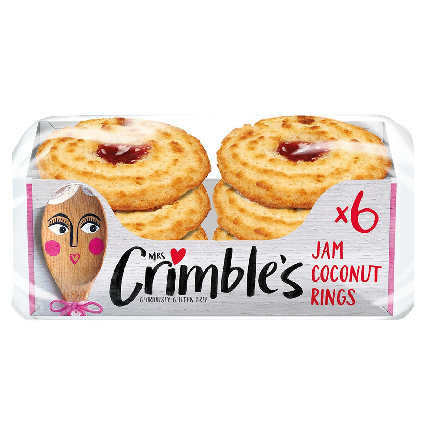 Biscotti al cocco e fragola senza glutine 240 g Mrs Crimbles