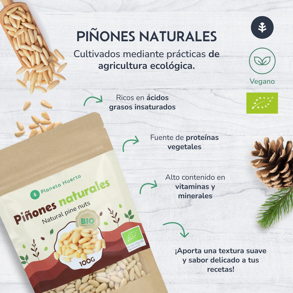 Pinienkerne ECO Planeta Huerto 100gr