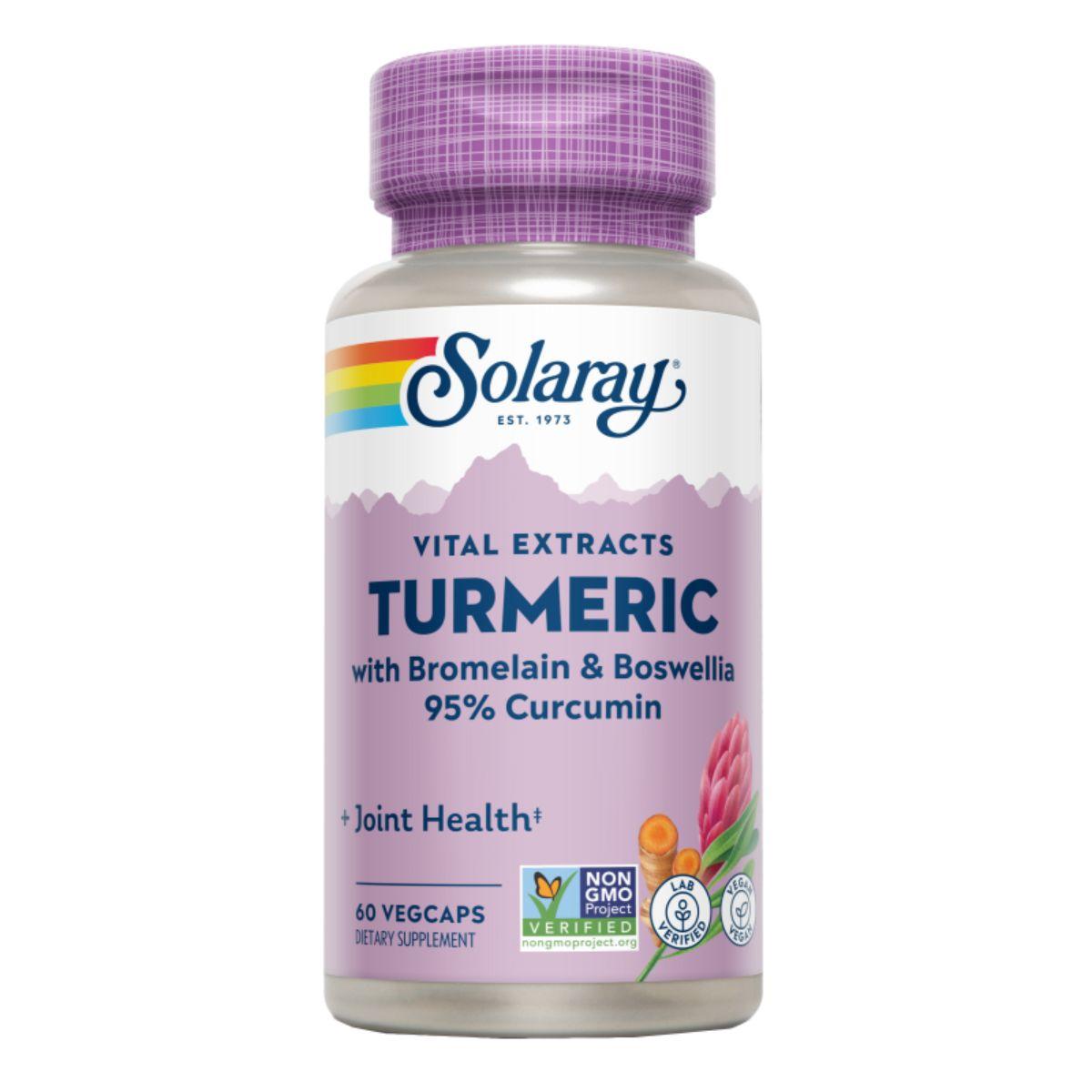 TURMERIC (Bromelain & Boswellia) 60 capsules Solaray