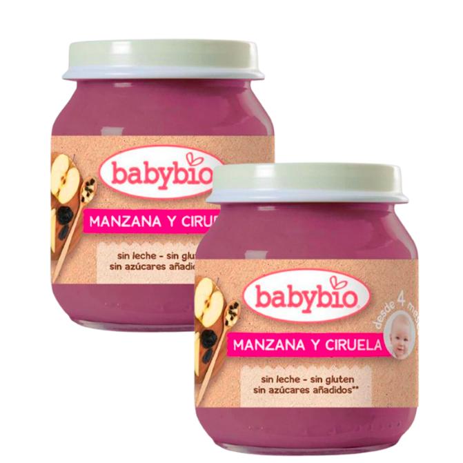 PROMOCJA x2 Słoiczek Jabłko i Śliwka, 130 g. Babybio