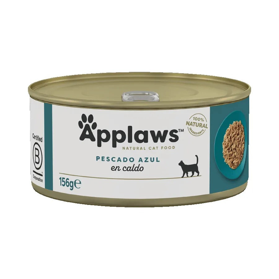 Natvoer voor katten Applaws visblikje 156 g