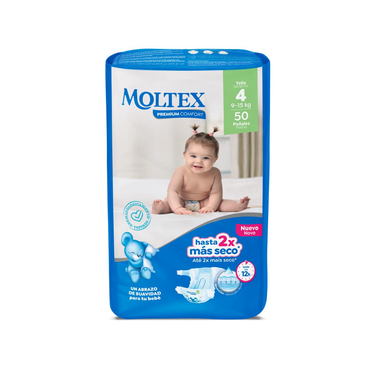 Moltex Premium Comfort T4 Nappies (9-15 kg) 50 pcs
