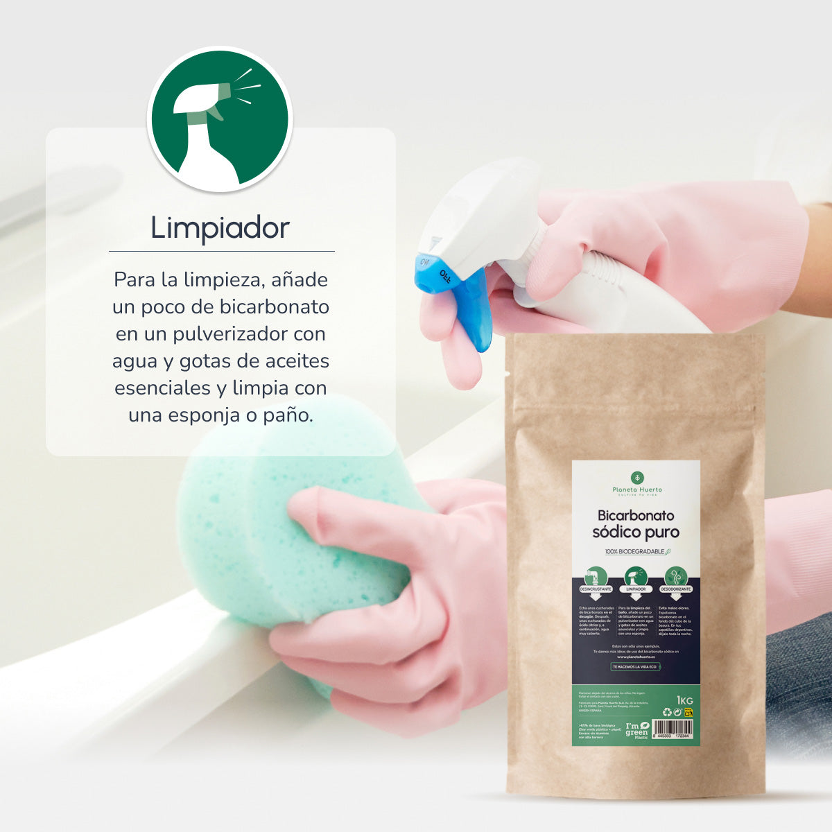 Pack 3xBicarbonate de soude Planeta Huerto 2,5 Kg