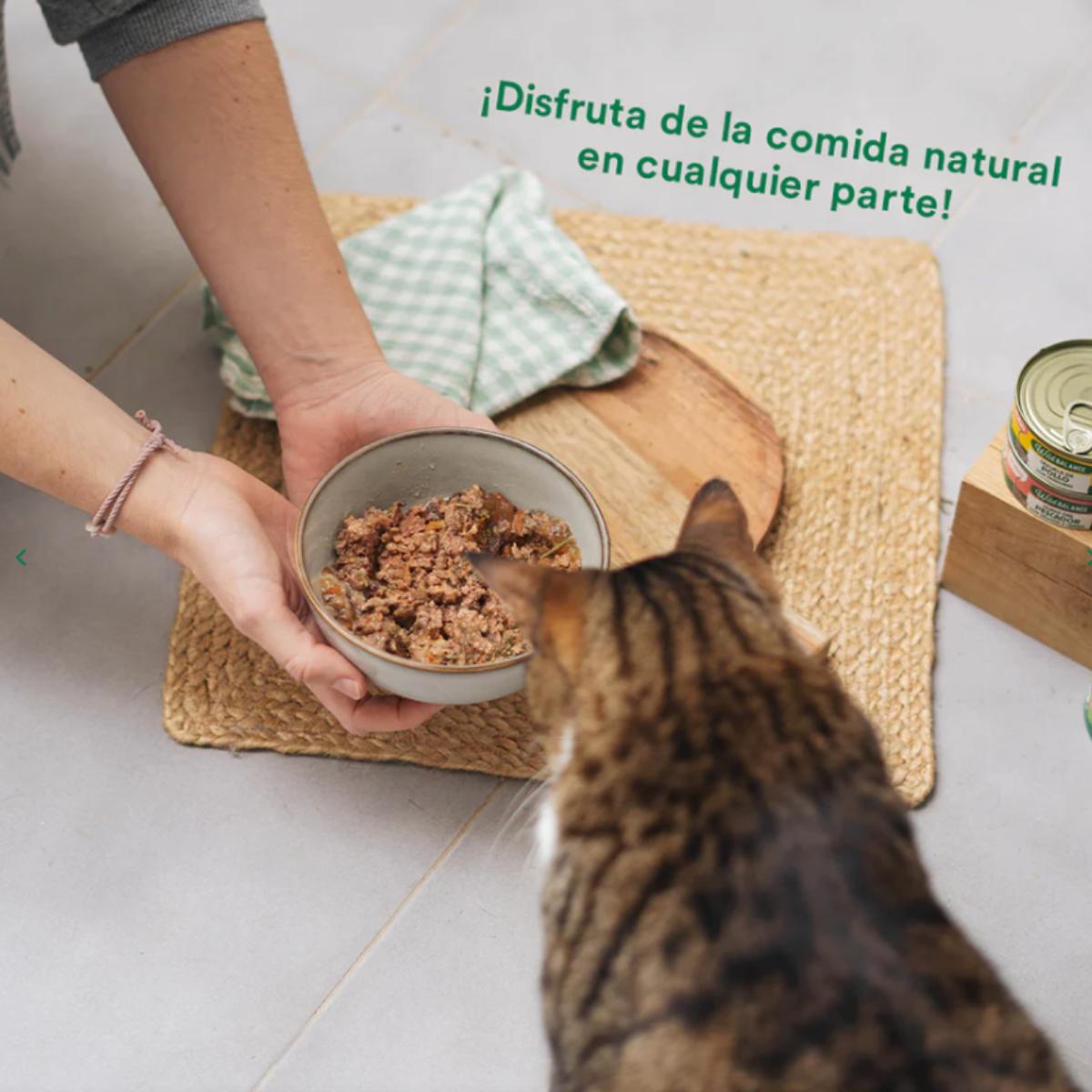 Lata completa Estofado de Mercado con Pavo y Ternera para Gatos Wild Balance 80 g