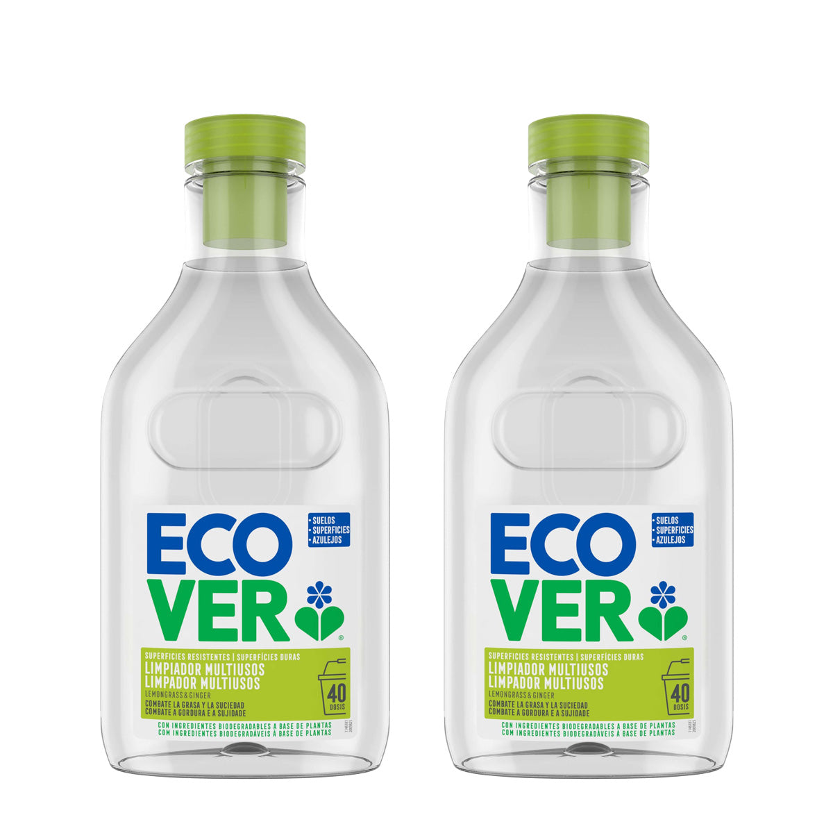 Pack of 2 Ecover Lemon and Ginger Multi-Purpose Cleaners 1 L