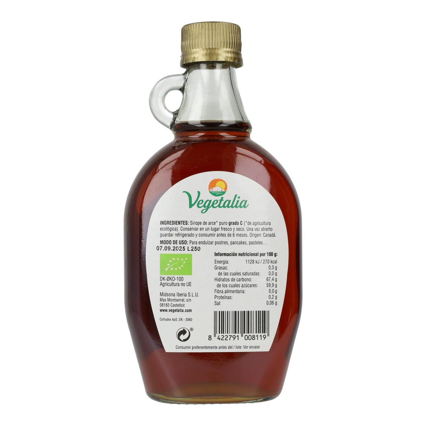 Sirop d'érable grade C Vegetalia 375 ml