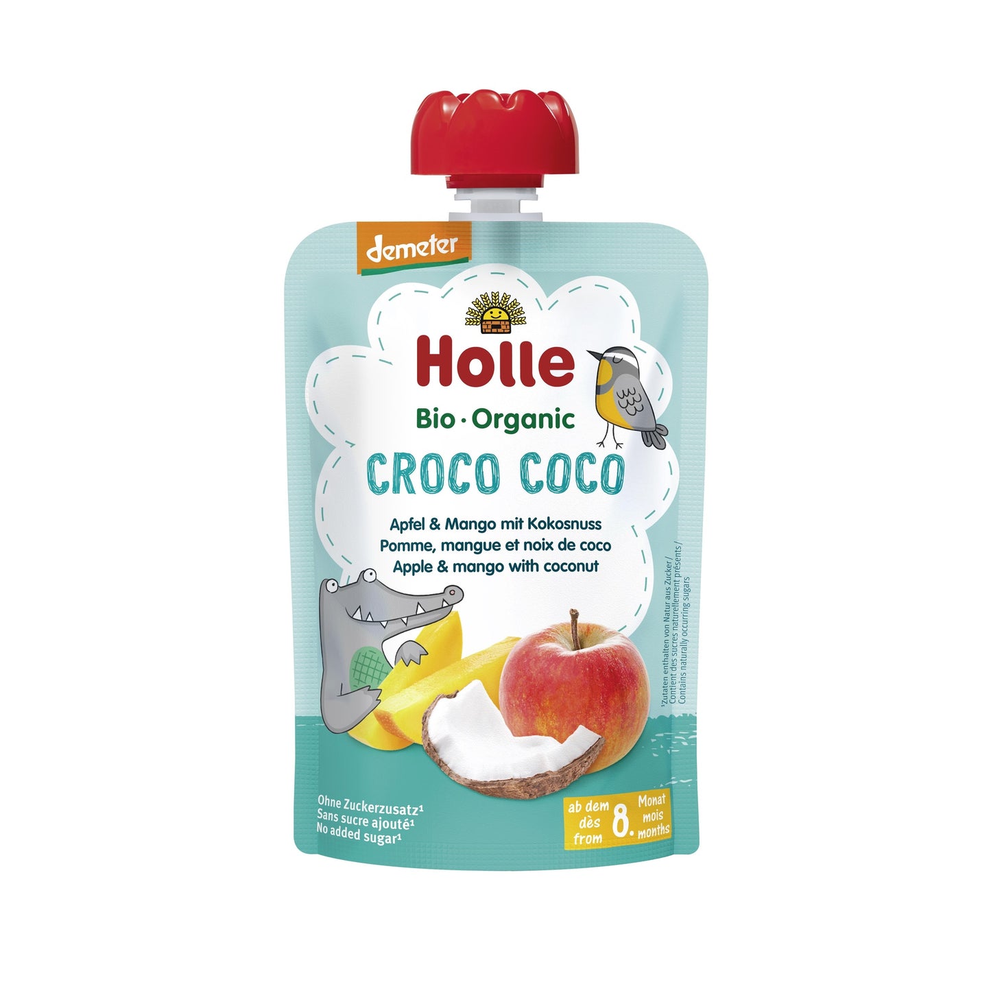 CROCO COCO - Appel, mango, kokos (vanaf 8 maanden) Eco/Dem Holle 100 g