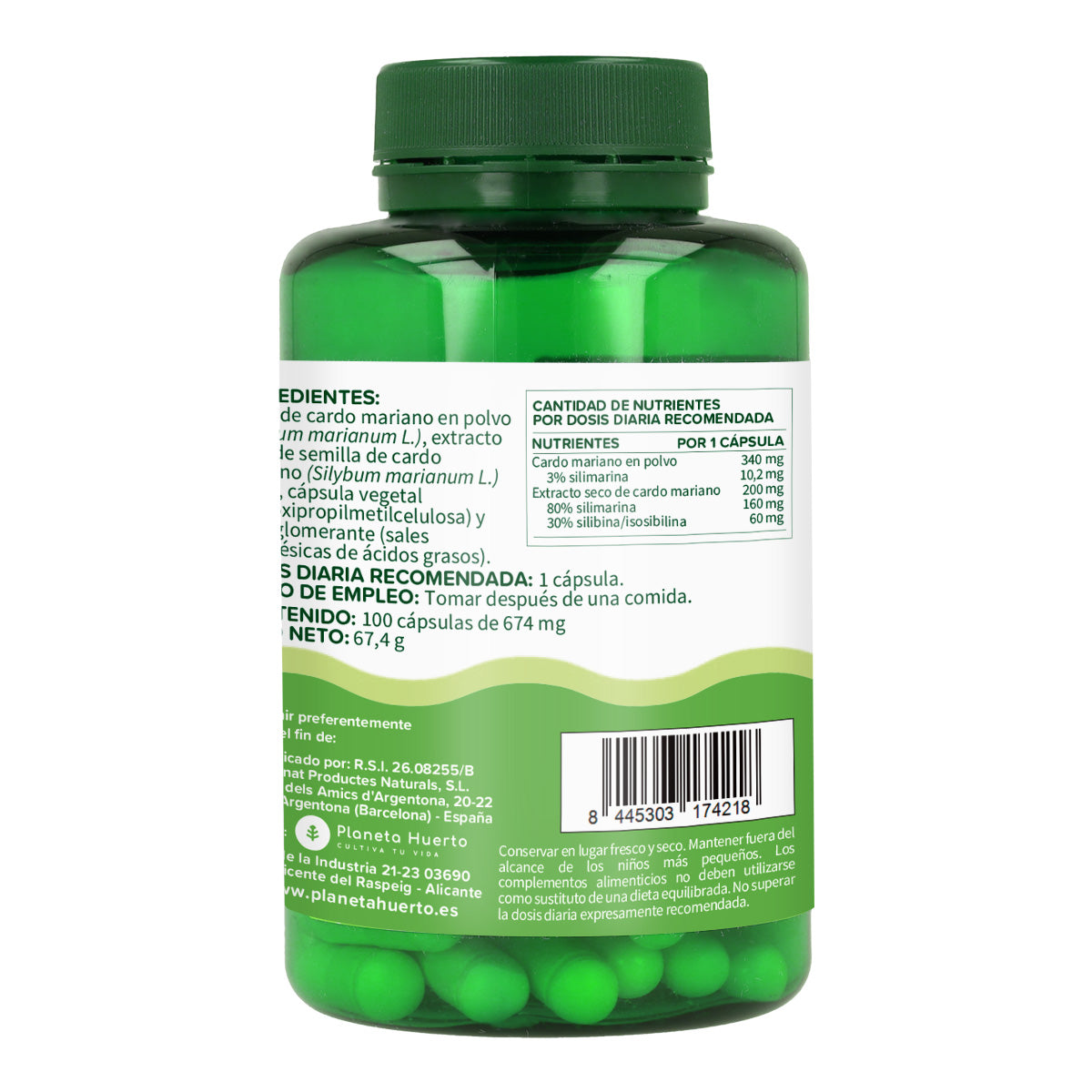 Chardon Marie Planeta Huerto 100 gélules