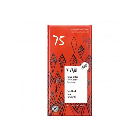 Chocolat noir Panama 75 % avec sucre de coco BIO Vivani 80 g