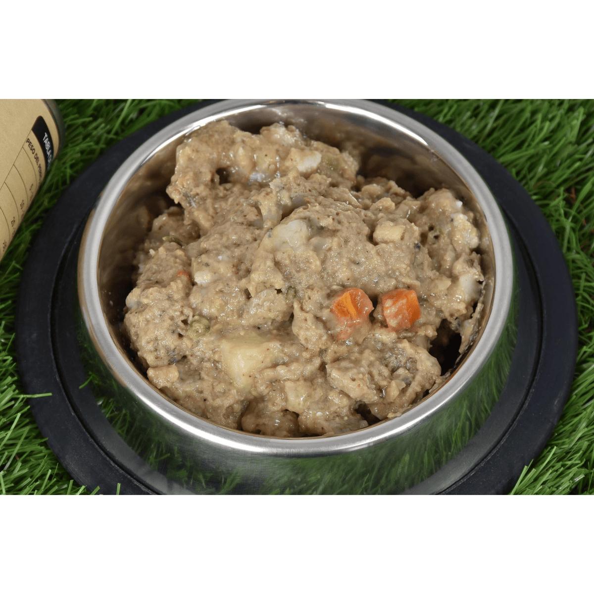Confezione 12 x Cibo umido per cani Superpremium senza cereali Salmone 380 g Planeta Huerto
