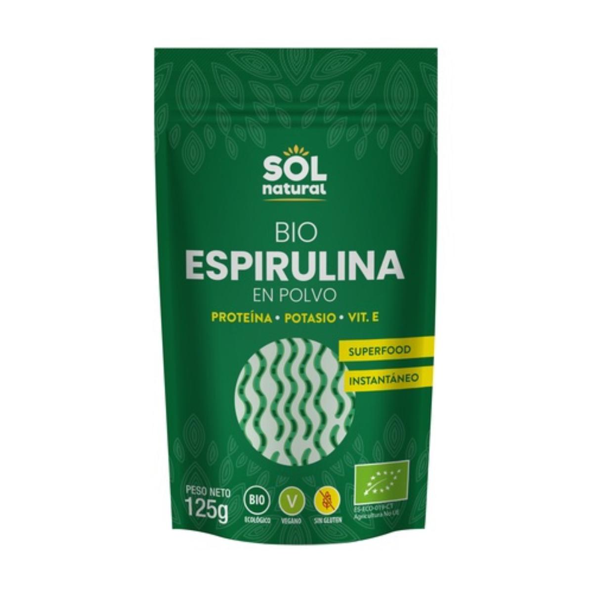 Spirulina in polvere biologica Sol Natural 125 g