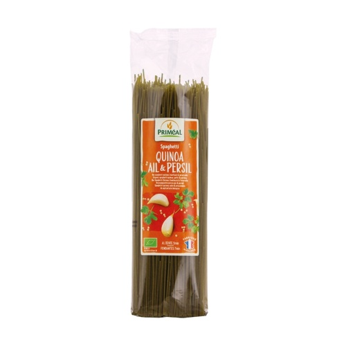 Priméal Organic Wheat, Quinoa, Garlic and Parsley Spaghetti 500 g