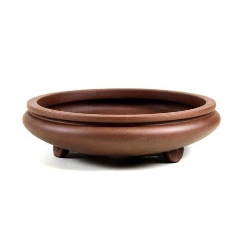Round unglazed bonsai pot 24 cm