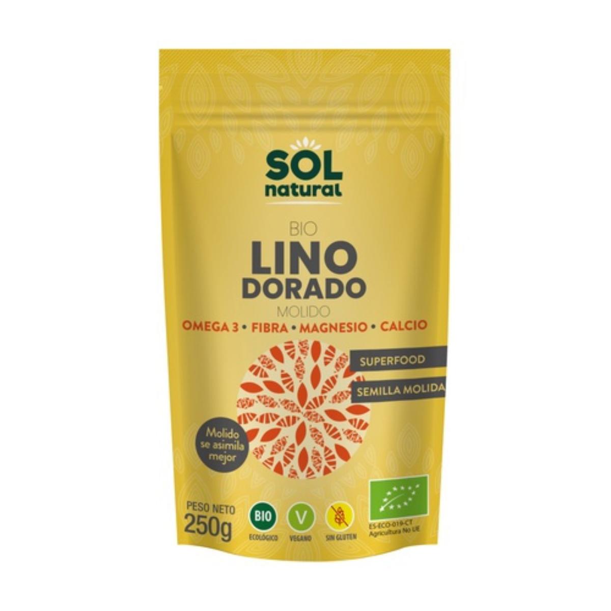 Zmielone nasiona lnu złotego Sol Natural 250 g