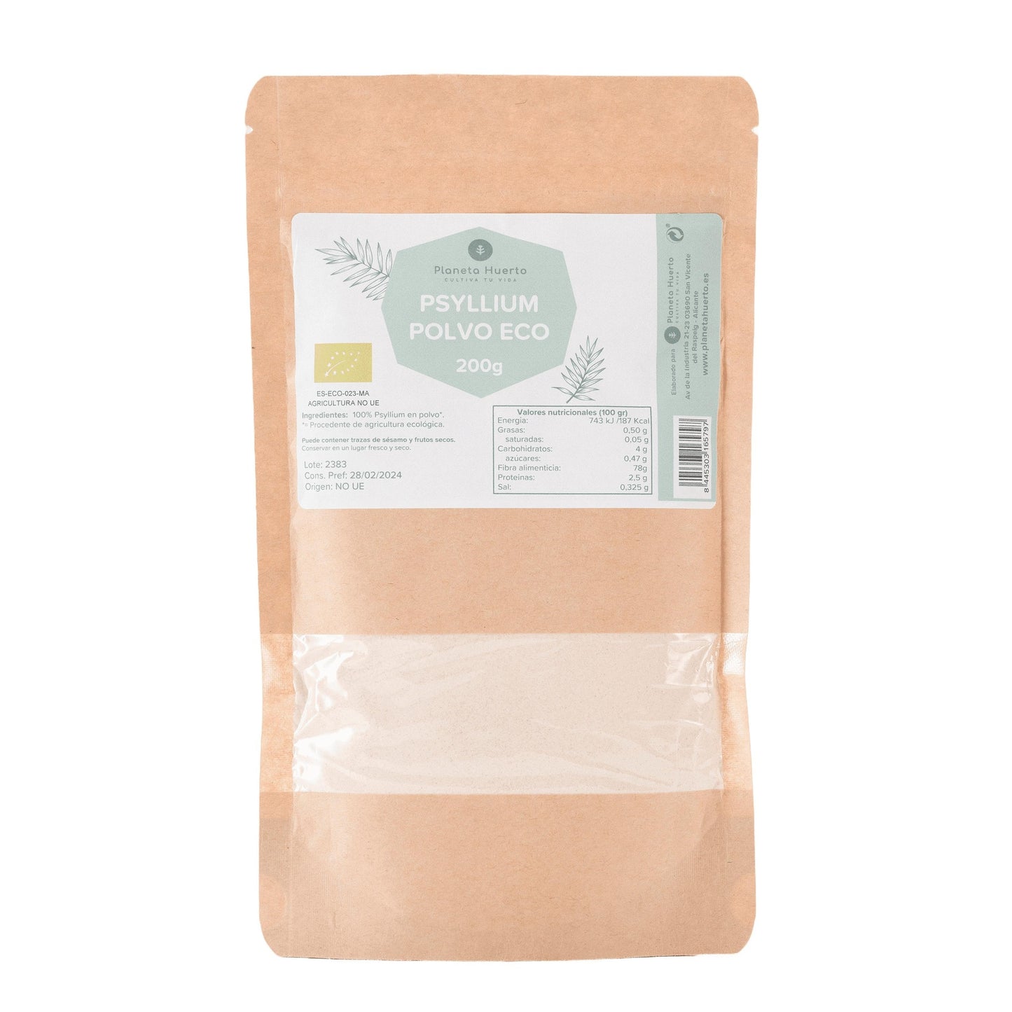 Poudre de psyllium Eco Planeta Huerto 200 g