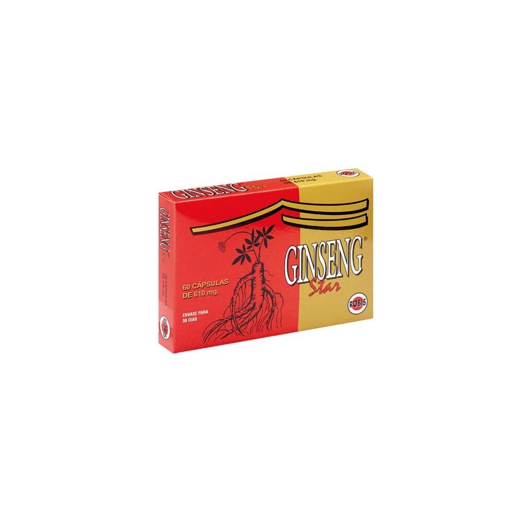 Ginseng Star 610 mg Robis, 60 gélules
