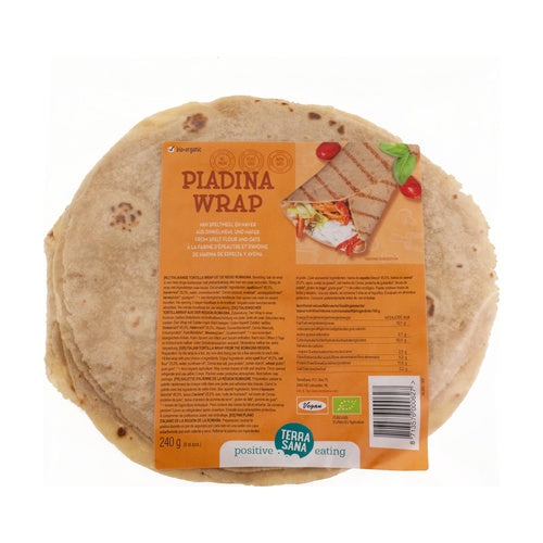 Terrasana Piadina-Wrap aus Dinkel- und Hafermehl, 240 g