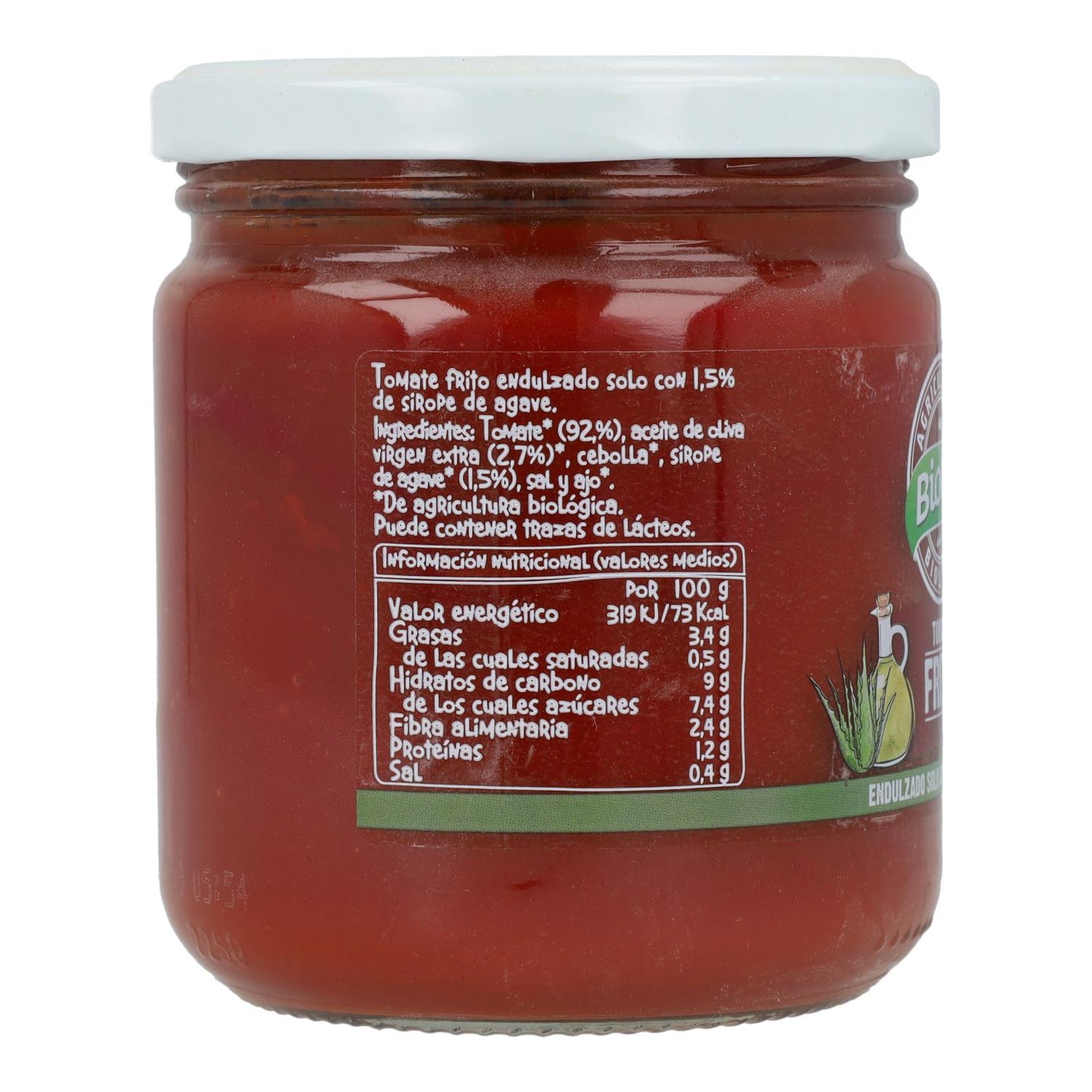 Pomodoro fritto biologico addolcito con agave Biocop 350 g