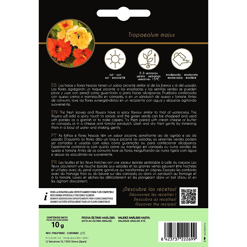 Semi commestibili di nasturzio