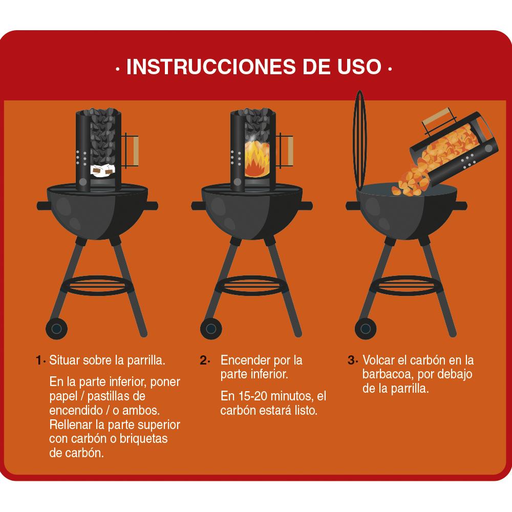 Accenditore per carbone per barbecue Okfuego