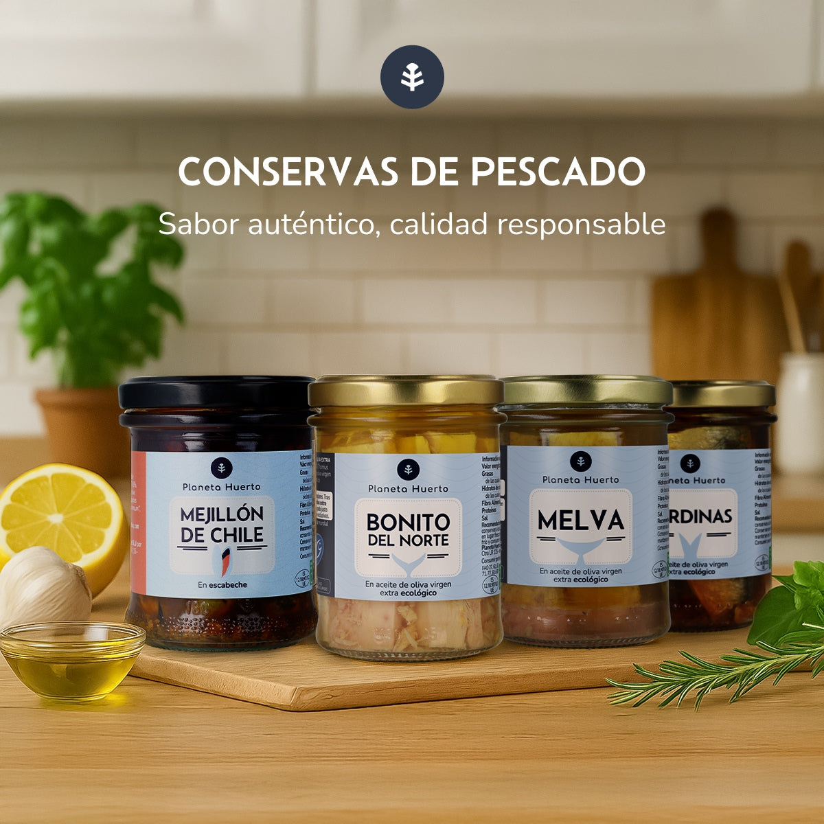 Confezione 3x Sardine in olio d'oliva ECO Planeta Huerto 190 g