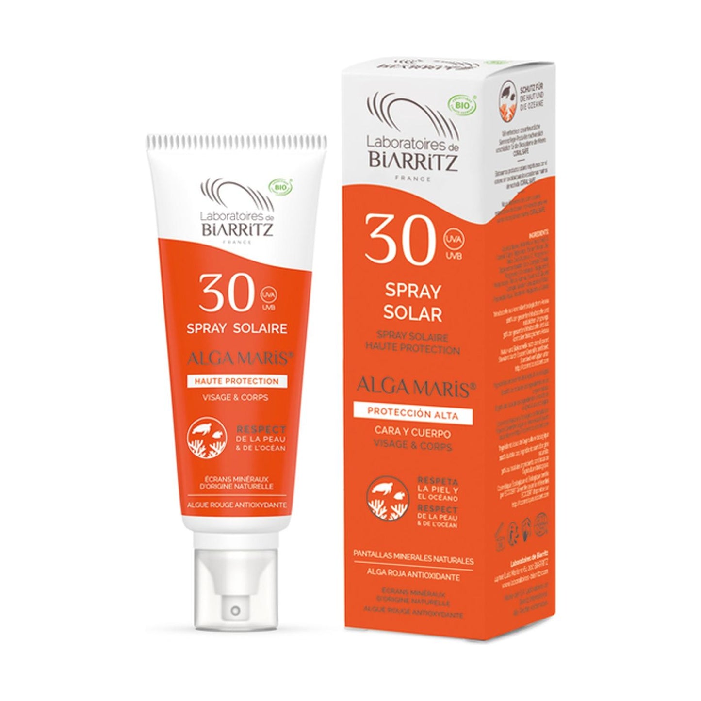 Spray solaire visage & corps SPF 30 Algas Maris 100 ml